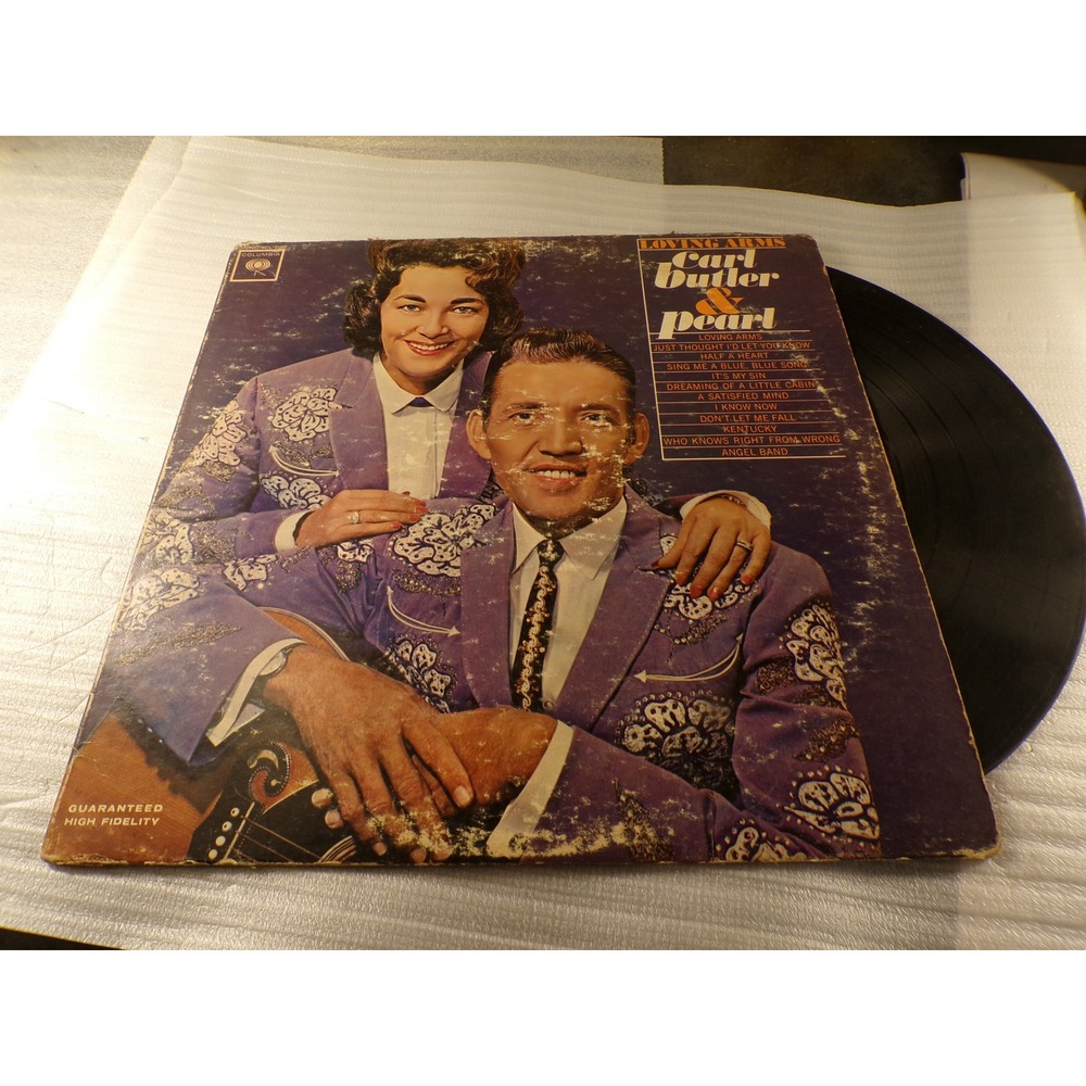 Carl Butler & Pearl Loving Arms Vinyl LP Columbia CL 2125 1964 Country Music